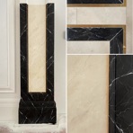 Painted Marble matching floor tile