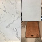 Faux marble panel