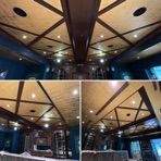 Gilded residential bar ceiling