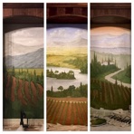 Wine cellar panel paintings